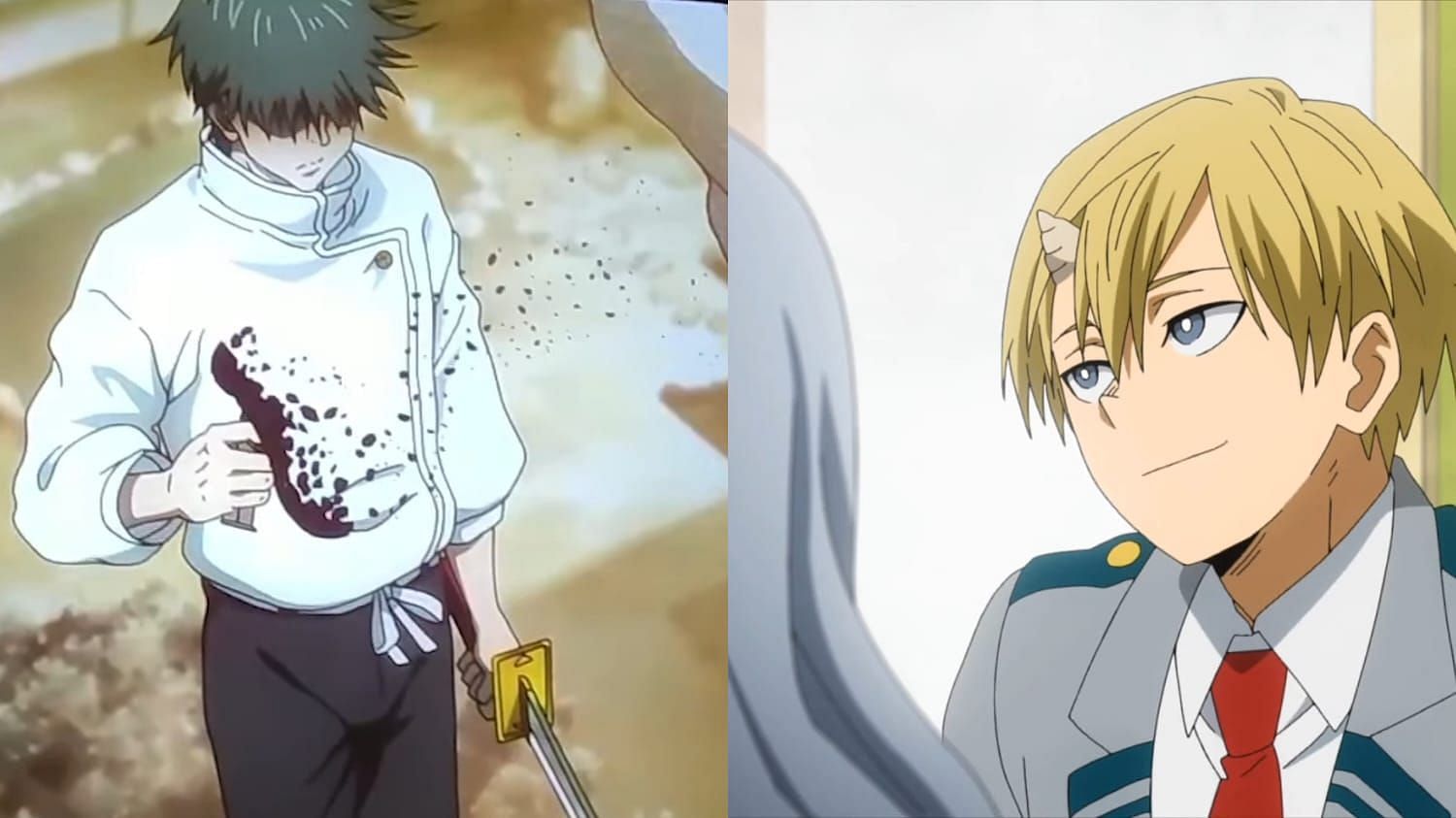 Yuta & Monoma (One of the unique My Hero Academia quirks users) (Image via MAPPA, Studio Bones)